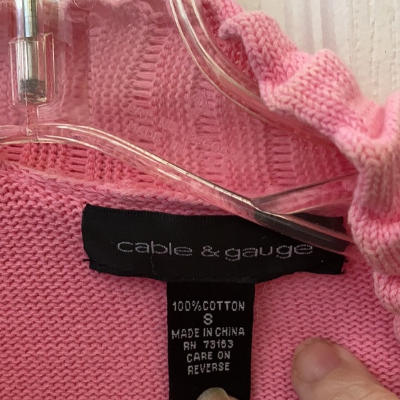 FINAL MARKDOWN Cable & gauge open front cardigan small - Picture 4 of 4